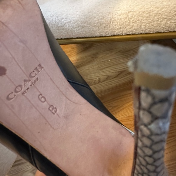 Leather ankle boots Coach - Picture 2 of 3